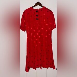 Jessica Howard By Mitchell Roobell Women Polka Dot Dress L Elegant Formal Dinner